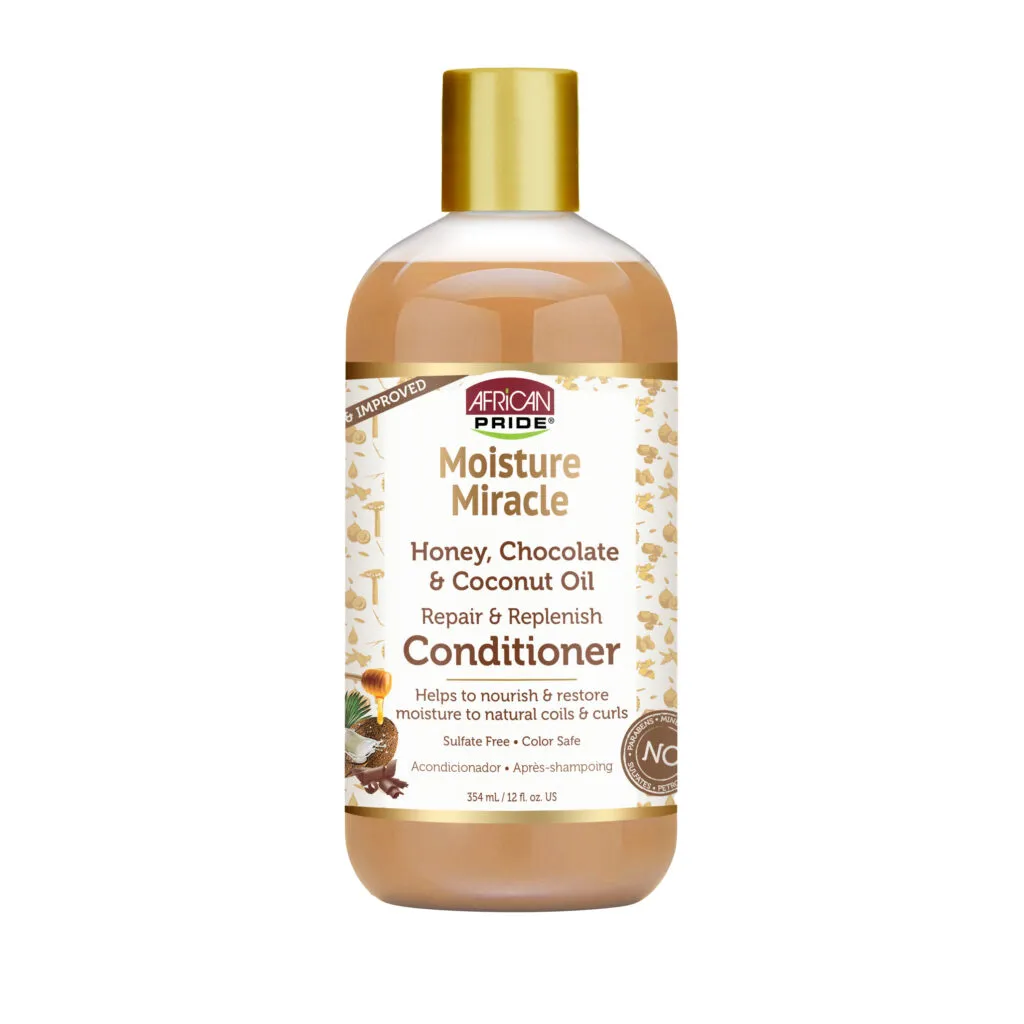 African Pride Moisture Miracle Honey Chocolate And Coconut Oil Conditioner 354ml