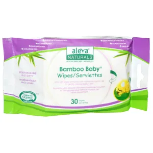 ALEVA - Bamboo Baby Wipes Travel Size - 30 Wipes