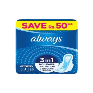 ALWAYS MAXI THICK EXTRA LONG 26 PADS