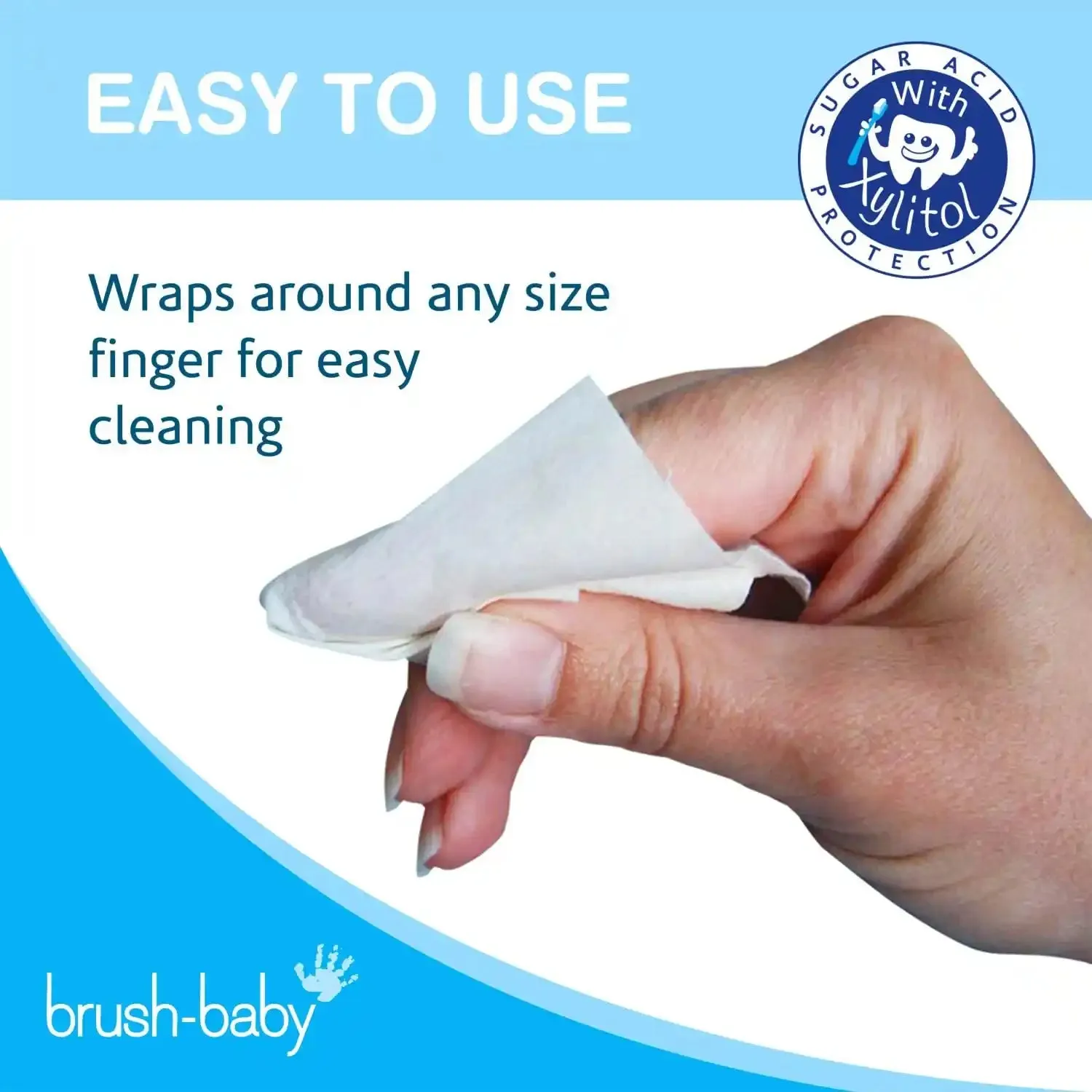 Brush Baby Dental Wipes Biodegradable 28 Wipes