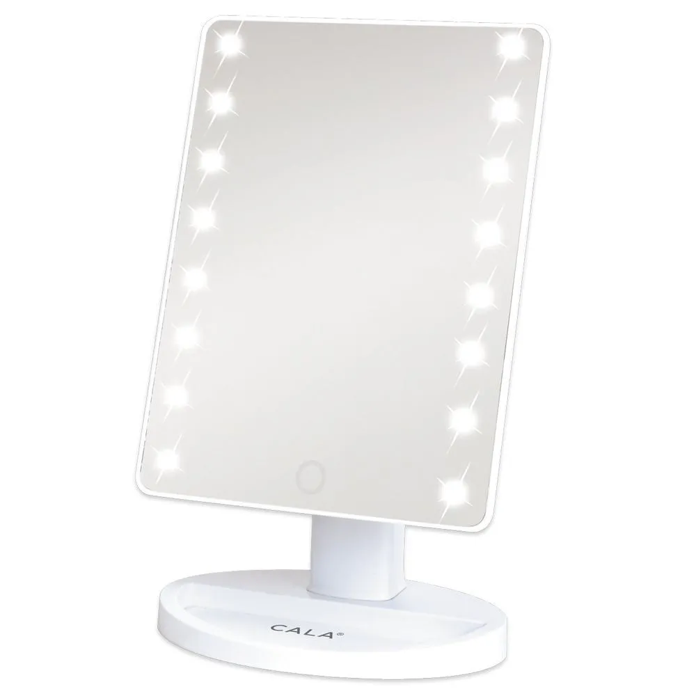 Cala Led Vanity Mirror: White