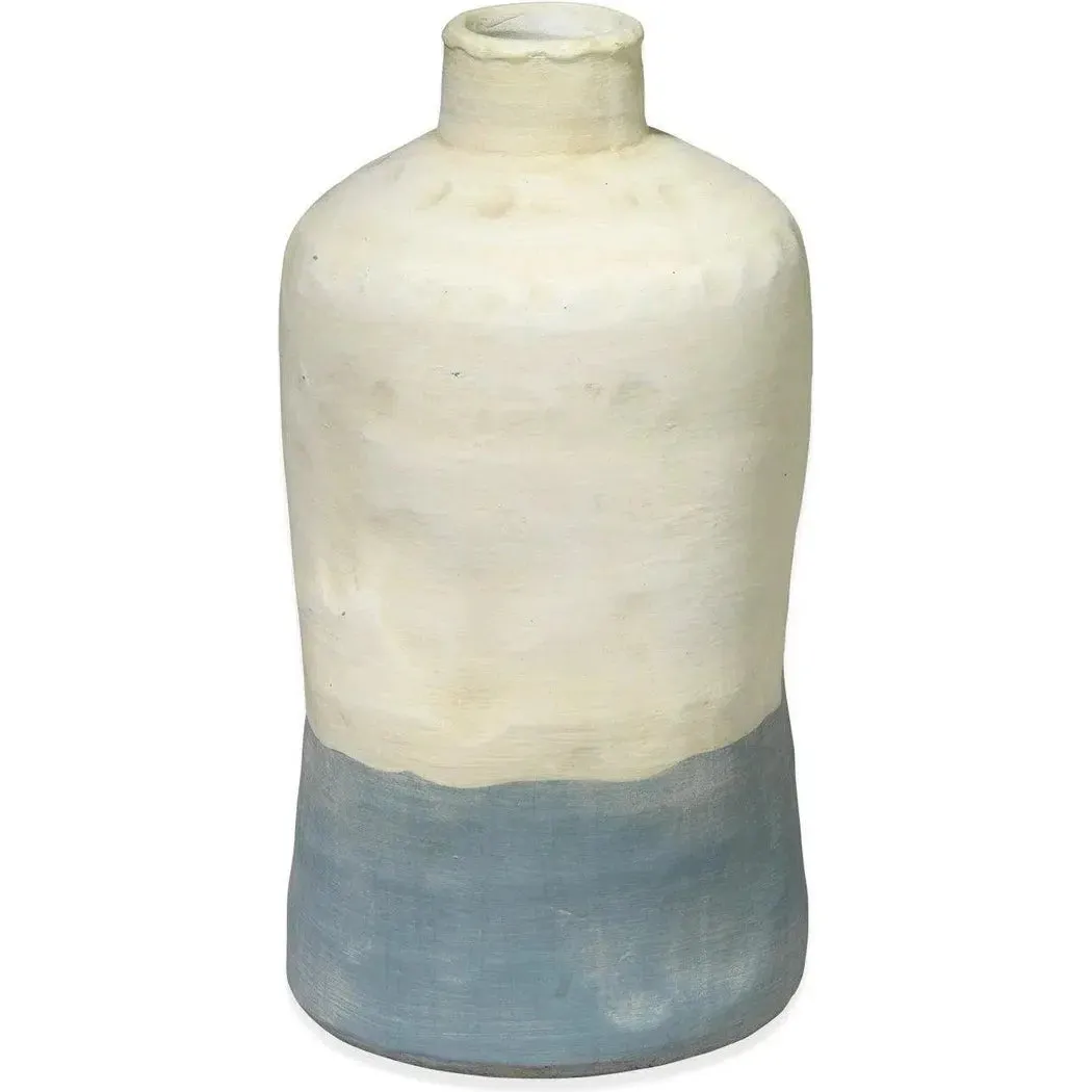 Coastal Style Blue Ceramic Sedona Vessels (Set of 3)