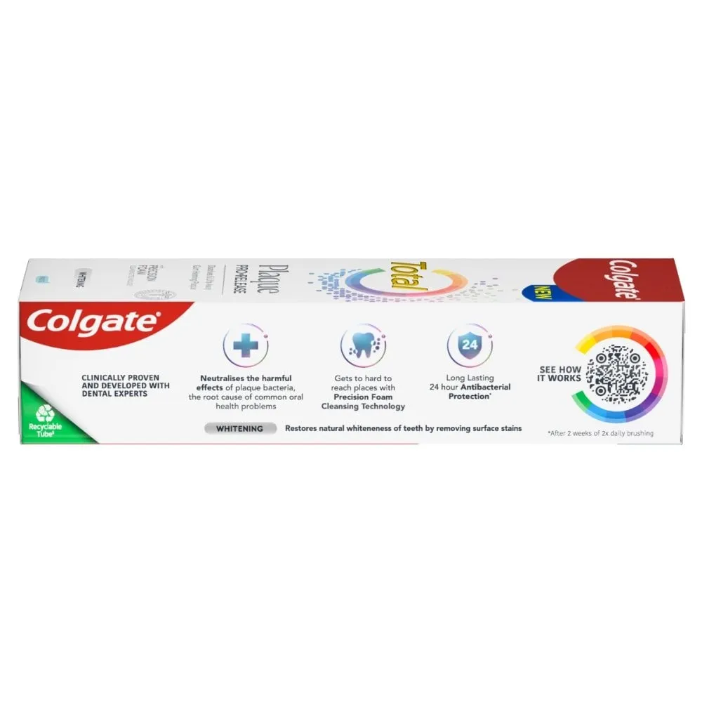 Colgate Total Plaque Pro-Release Whitening Toothpaste 75ml