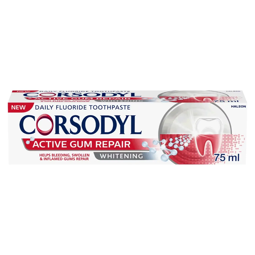 Corsodyl Active Gum Repair Whitening Toothpaste 75ml (A)