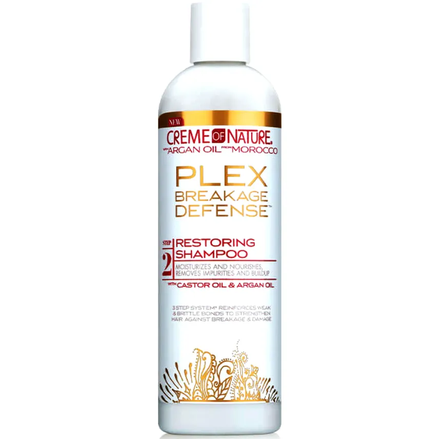 Creme of Nature: Argon Oil Plex Breakage Defense Restoring Shampoo 12oz