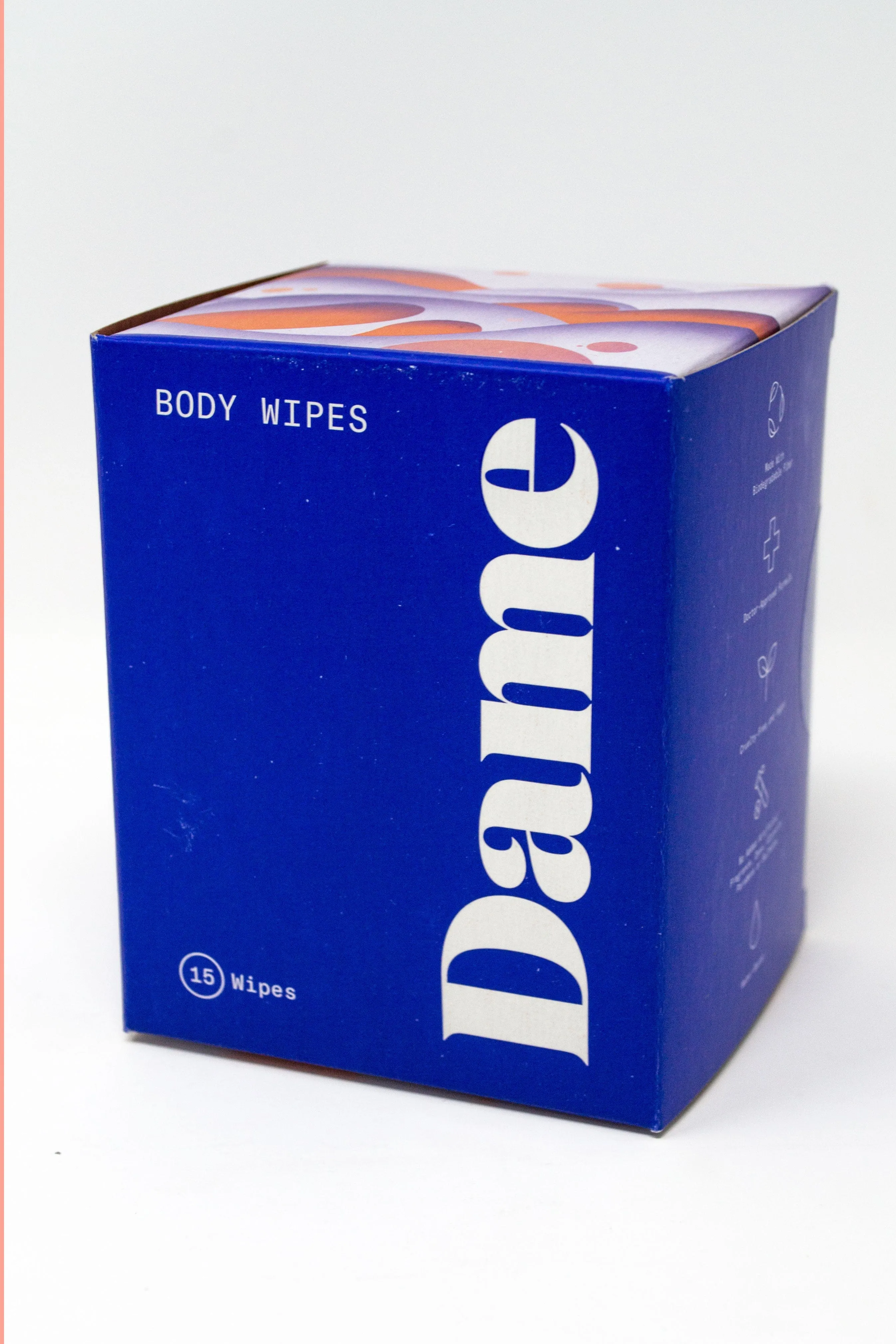 Dame Body Wipes Sachets 15 Count