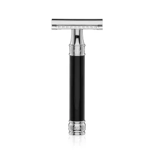 DE Safety Razor in Black by Edwin Jagger