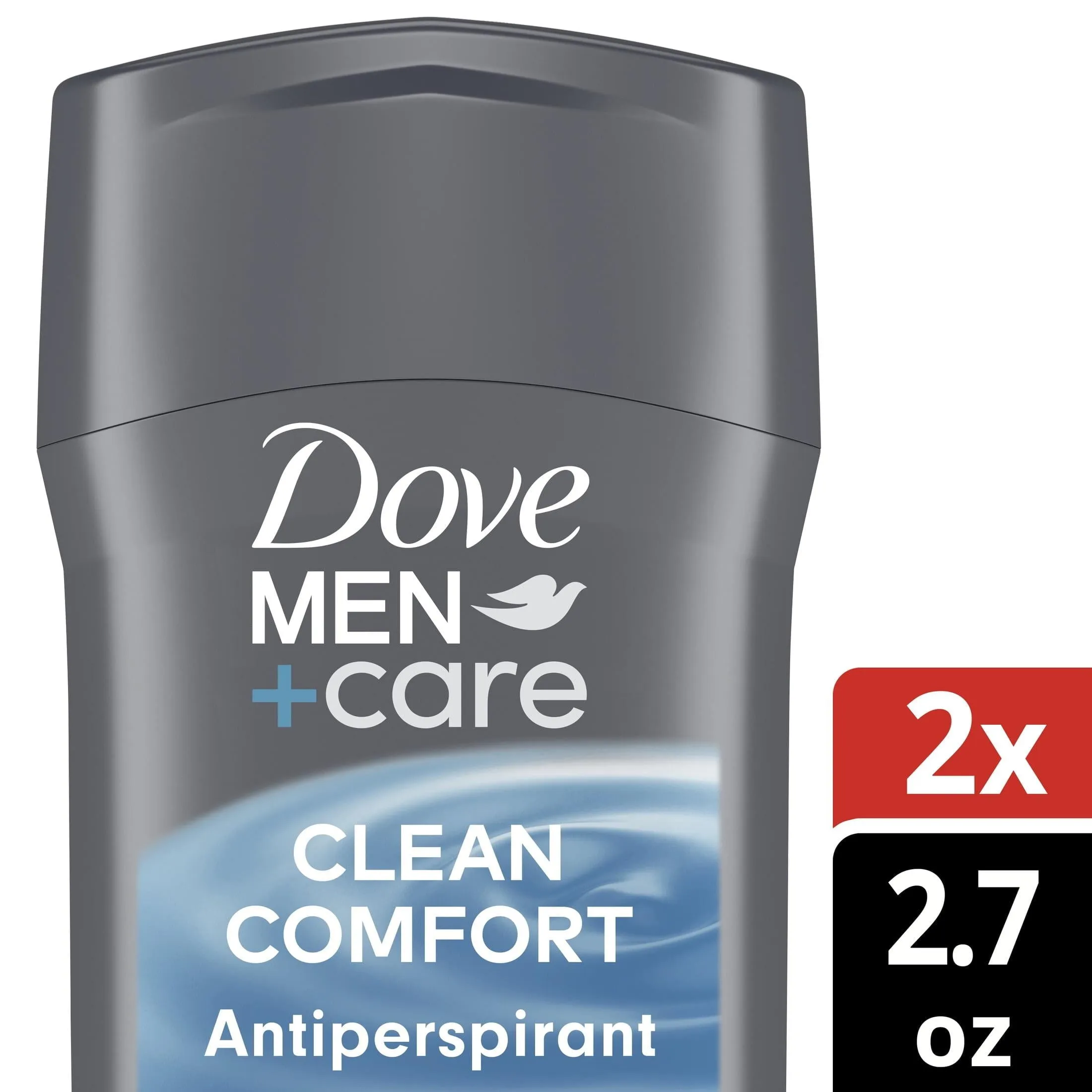 Dove Men Care Long Lasting Antiperspirant Deodorant Stick Twin Pack, Clean, 2.7 oz