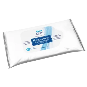 Dynarex - Flushable Wipes (Adult) Flow Pack, 9" x 13"