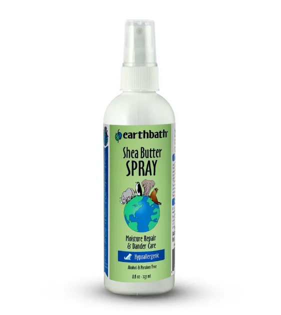 Earthbath Hypoallergenic Shea Butter Spray (Moisture Repair & Dander Care) for Dogs and Cats