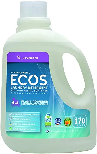 ECOS Hypoallergenic Laundry Detergent - Lavender 170oz/5.03L Exp: 01/27