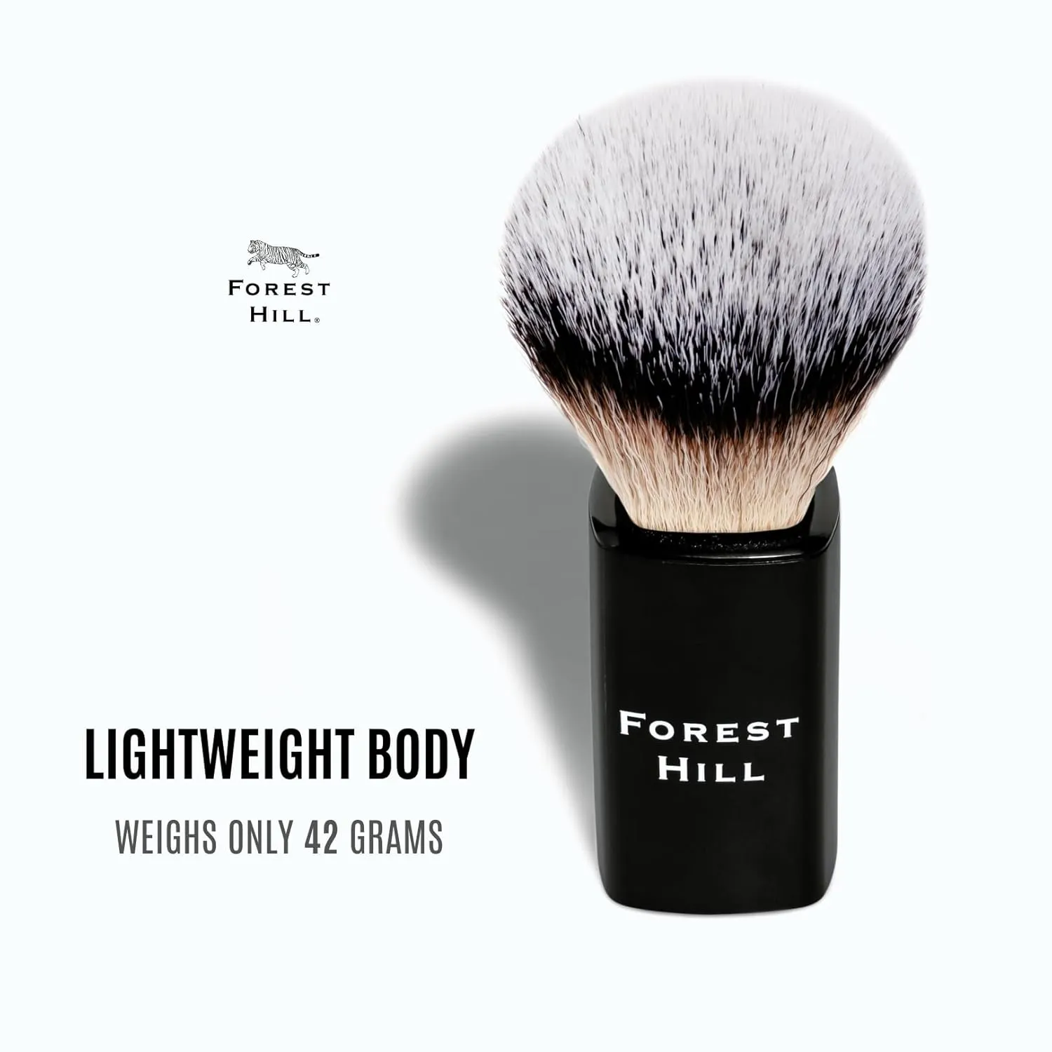 Forest Hill Pack of 2 Lincoln Shaving Brush (Black & White)