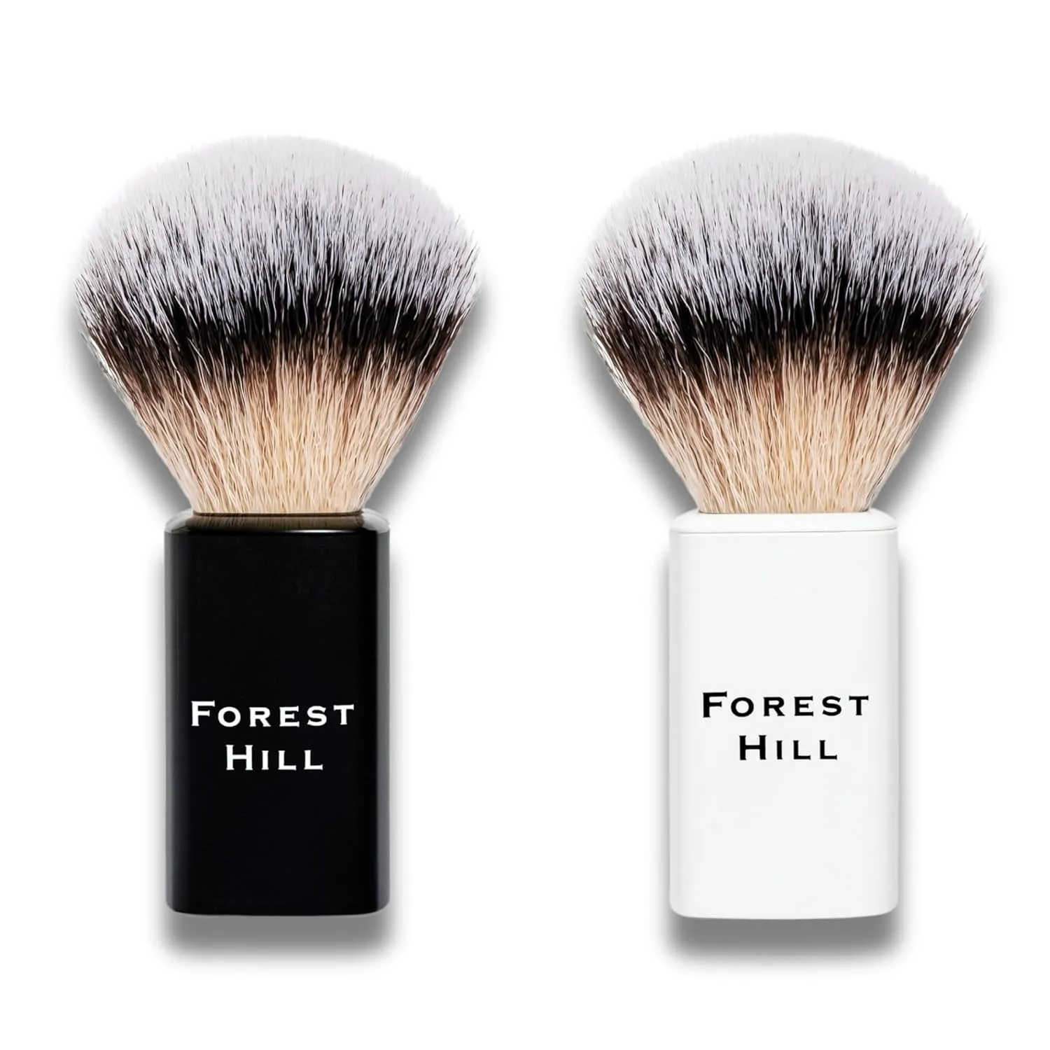 Forest Hill Pack of 2 Lincoln Shaving Brush (Black & White)