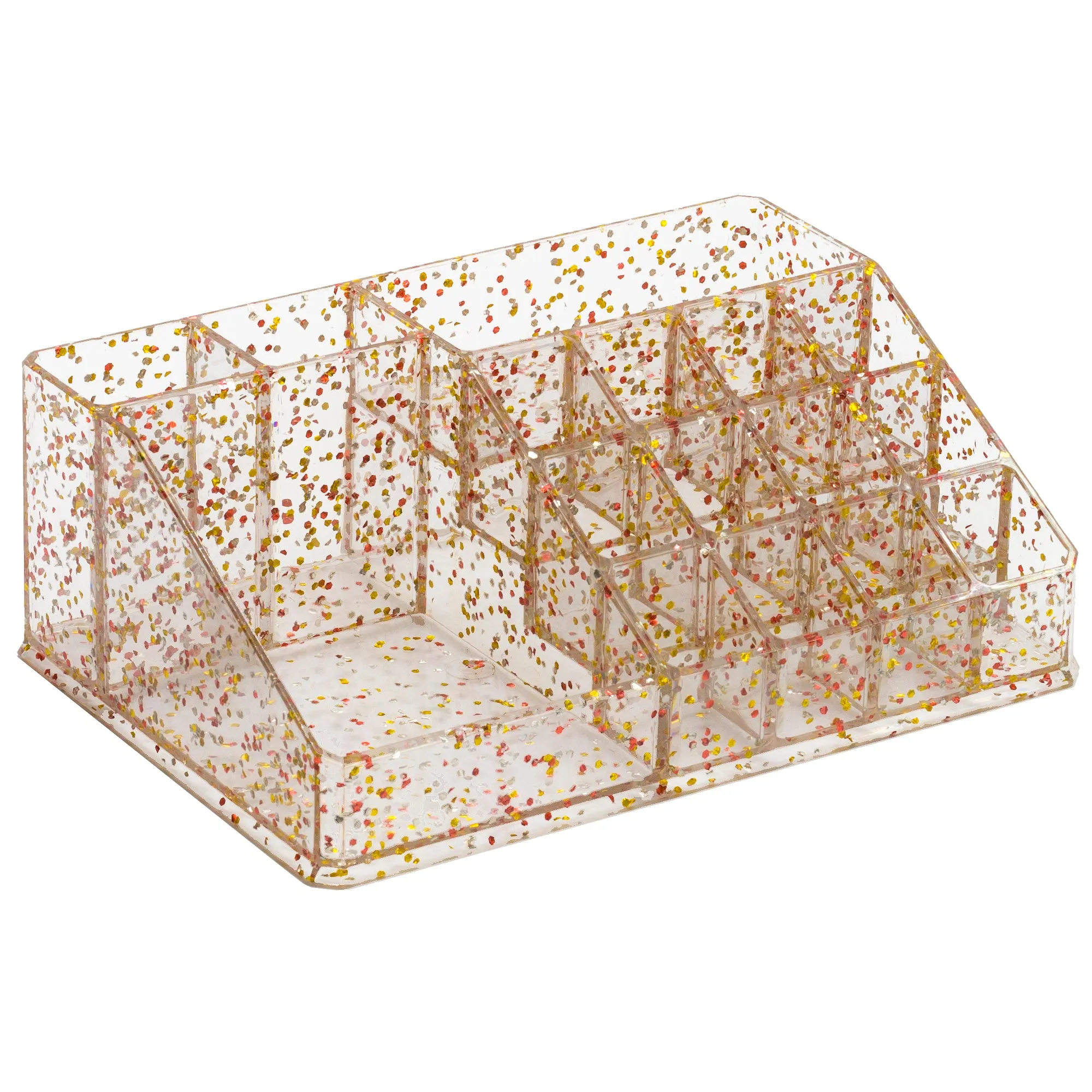 Glitter Acrylic Makeup Organizer (16 Slot)