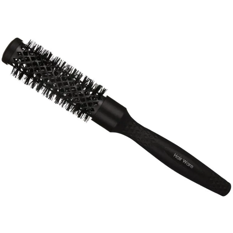 HAIRWARE FIRM NO RING BLACK RADIAL BRUSH, 25MM