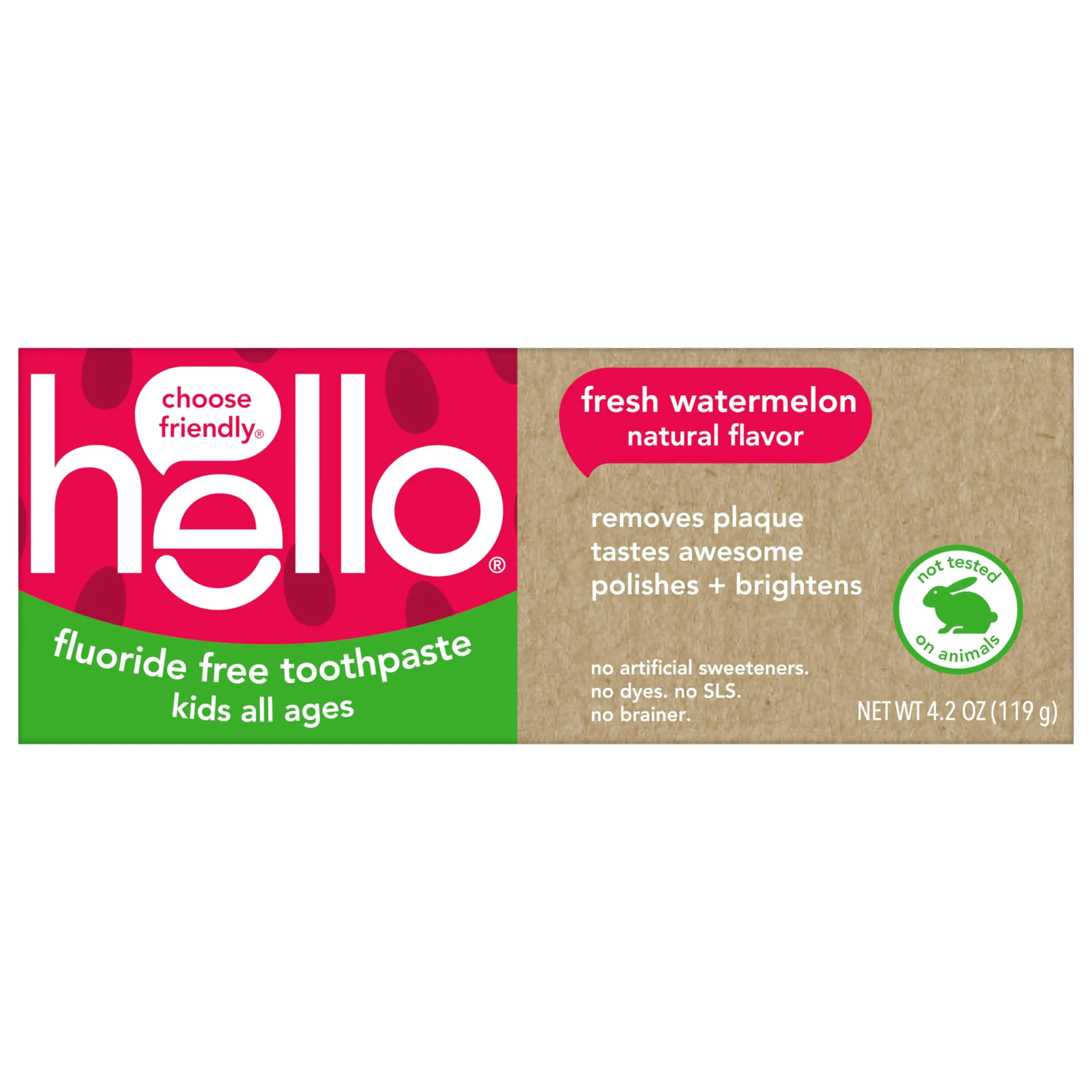 Hello Kids Natural Watermelon Toothpaste