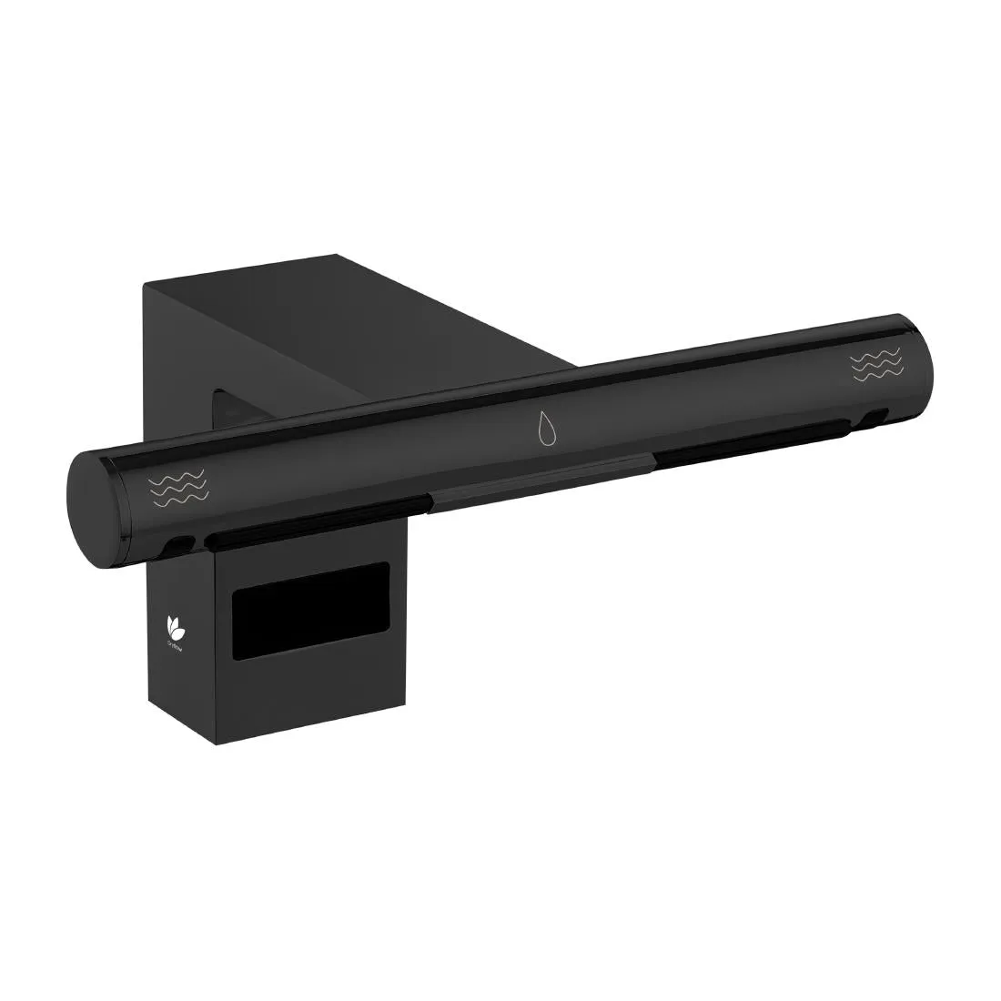 HZ386 Dryflow AquaDry Deck Mounted AirTap Black