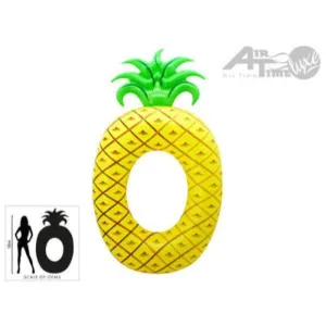 Inflatable Jumbo Pineapple Swim Ring - 163cm x 88cm