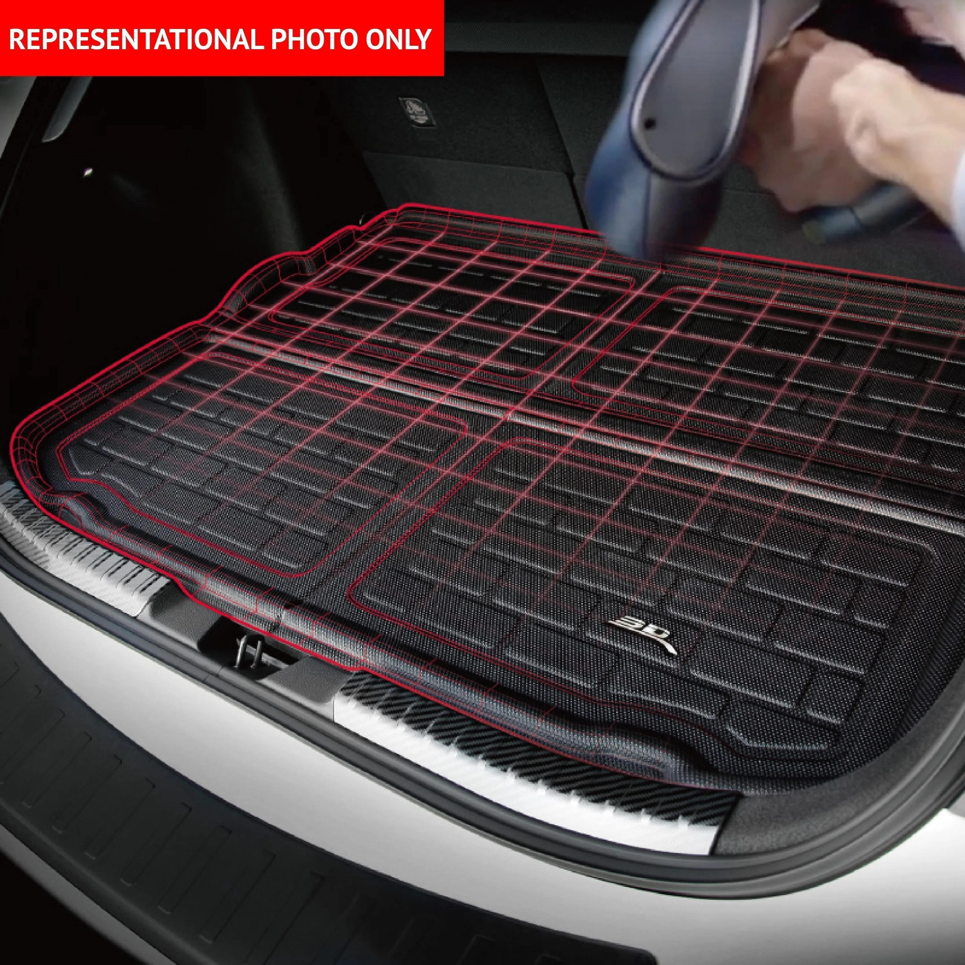 KIA FORTE SEDAN BLACK CARGO LINER (STOWABLE) 2010-2013