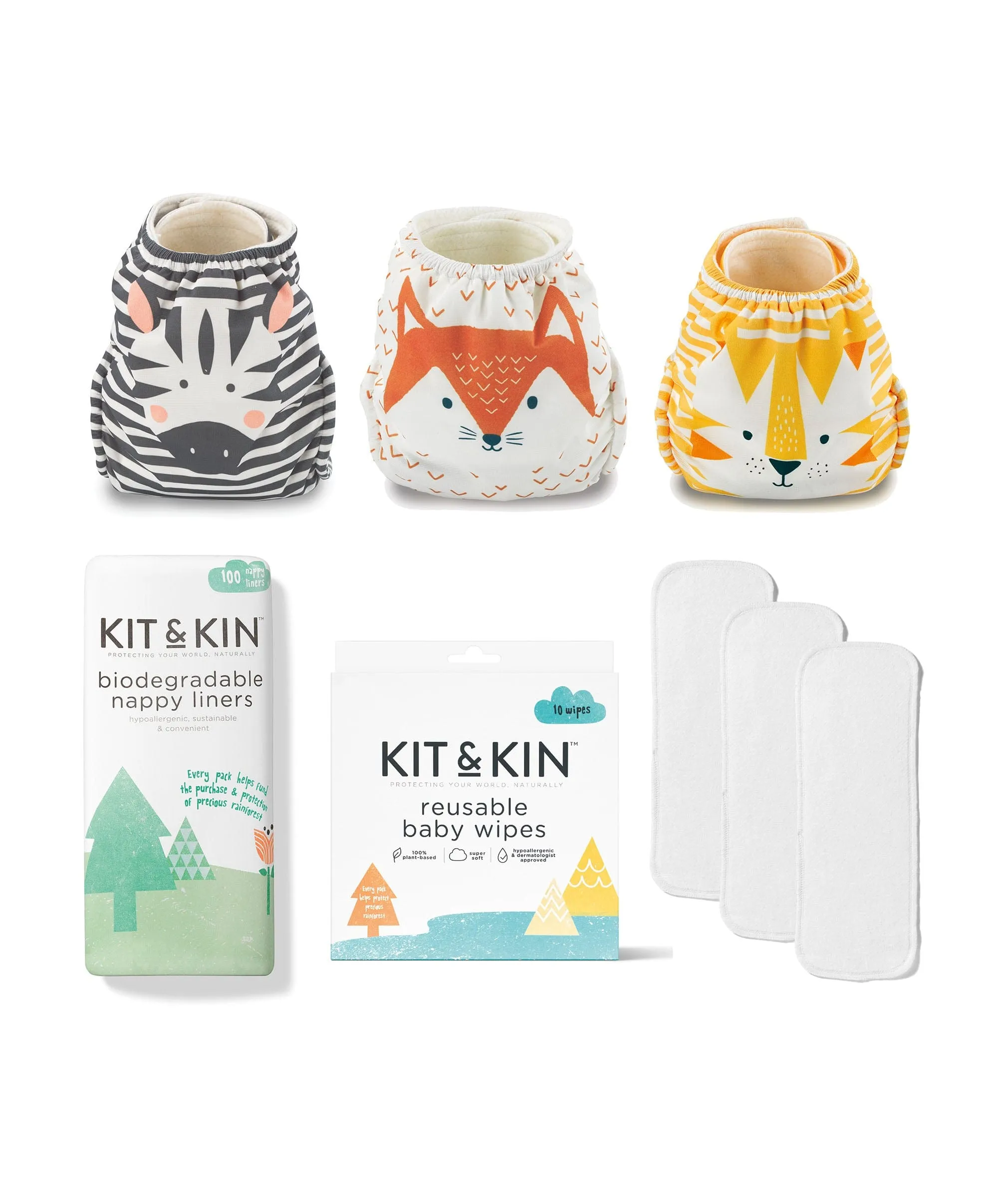 Kit & Kin Reusable Nappies Essentials Kit