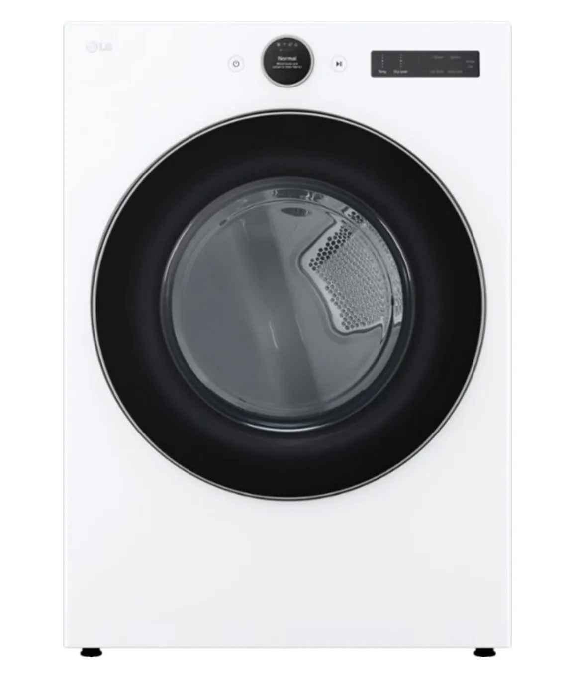 LG - 7.4 Cu. Ft. Smart Electric Dryer with Steam and Sensor Dry - White