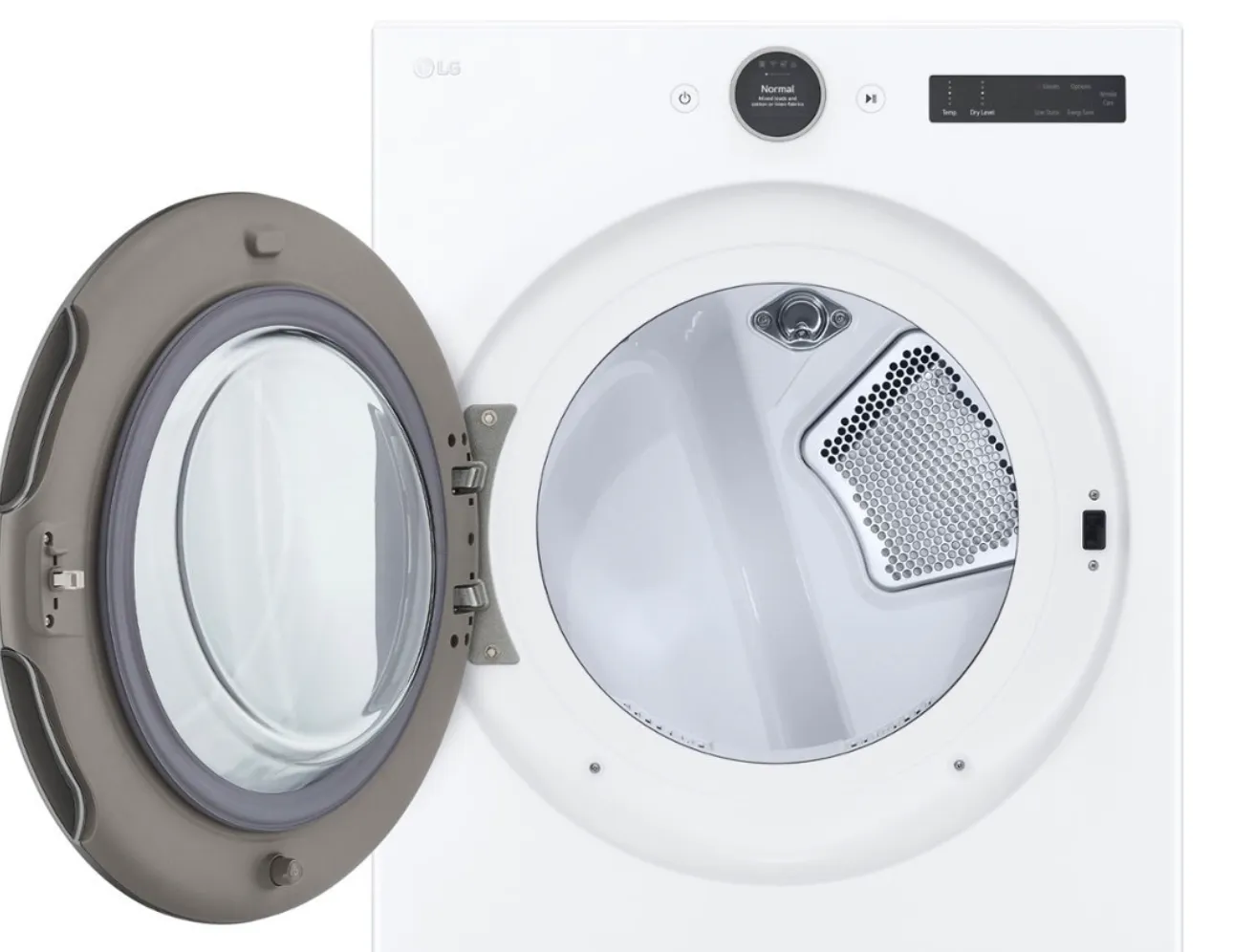 LG - 7.4 Cu. Ft. Smart Electric Dryer with Steam and Sensor Dry - White