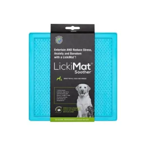 LickiMat Soother Slow Feeder Mat for Dogs Turquoise^^^