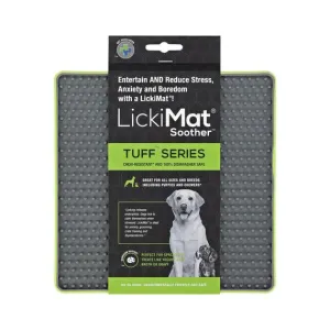 LickiMat Soother Tuff Slow Feeder Mat for Dogs Green^^^