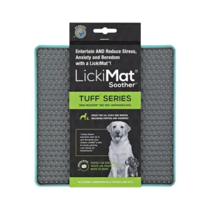 LickiMat Soother Tuff Slow Feeder Mat for Dogs Turquoise