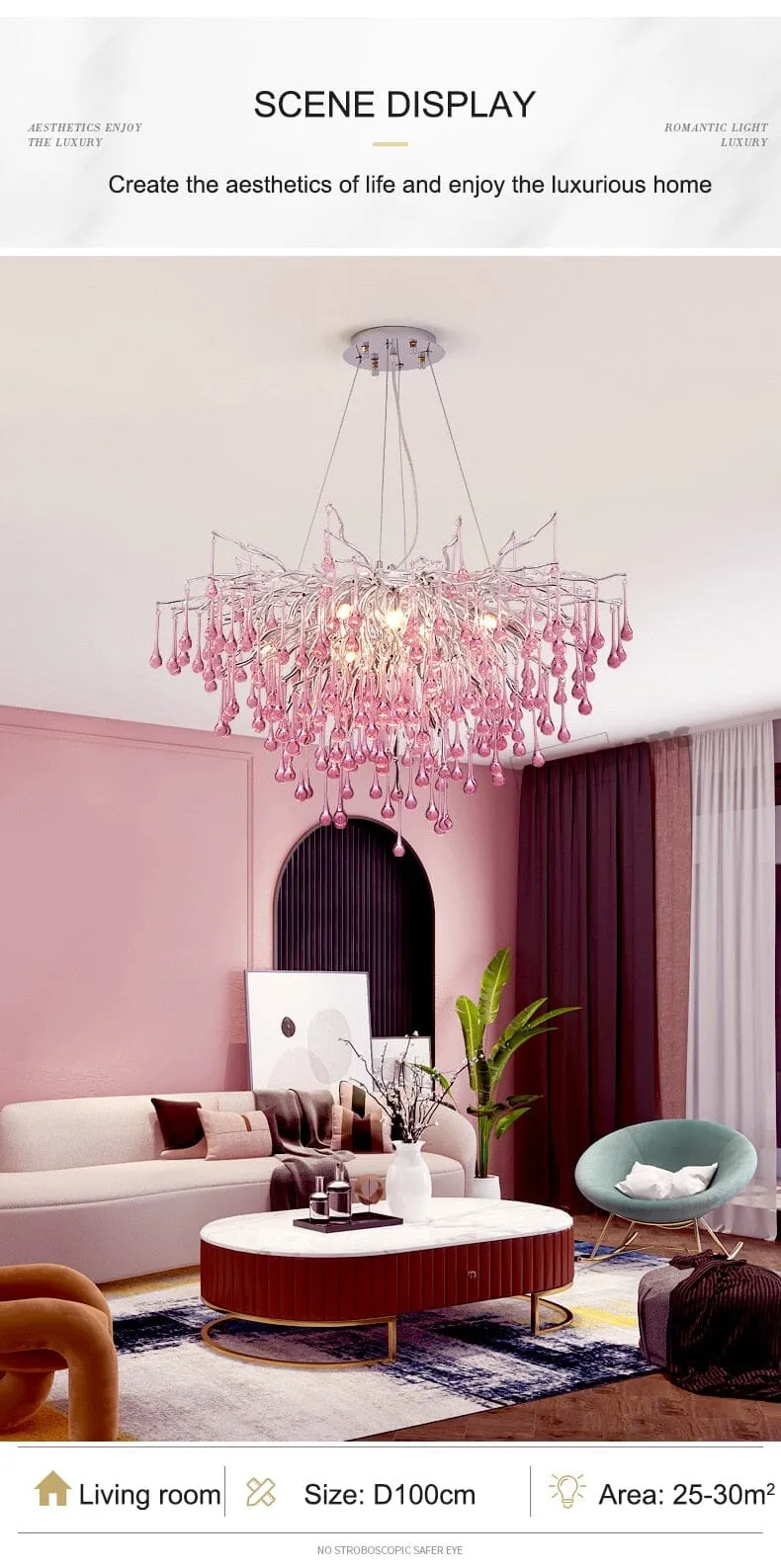 Luxorain Droplets Chandelier