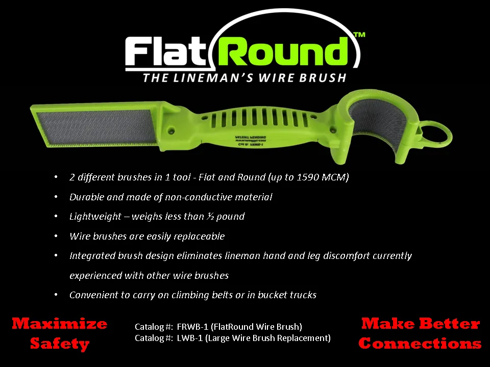 MADI  FlatRound The Lineman’s Wire Brush (95-FRWB1)