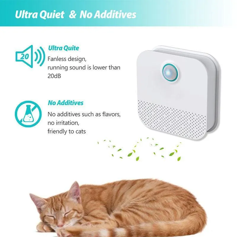 Mini Cat Odor Purifier for Cat Litter Box Deodorizer Dog Air Cleaner