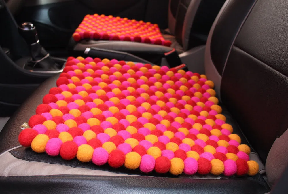 Multicolor Felt Square Mats