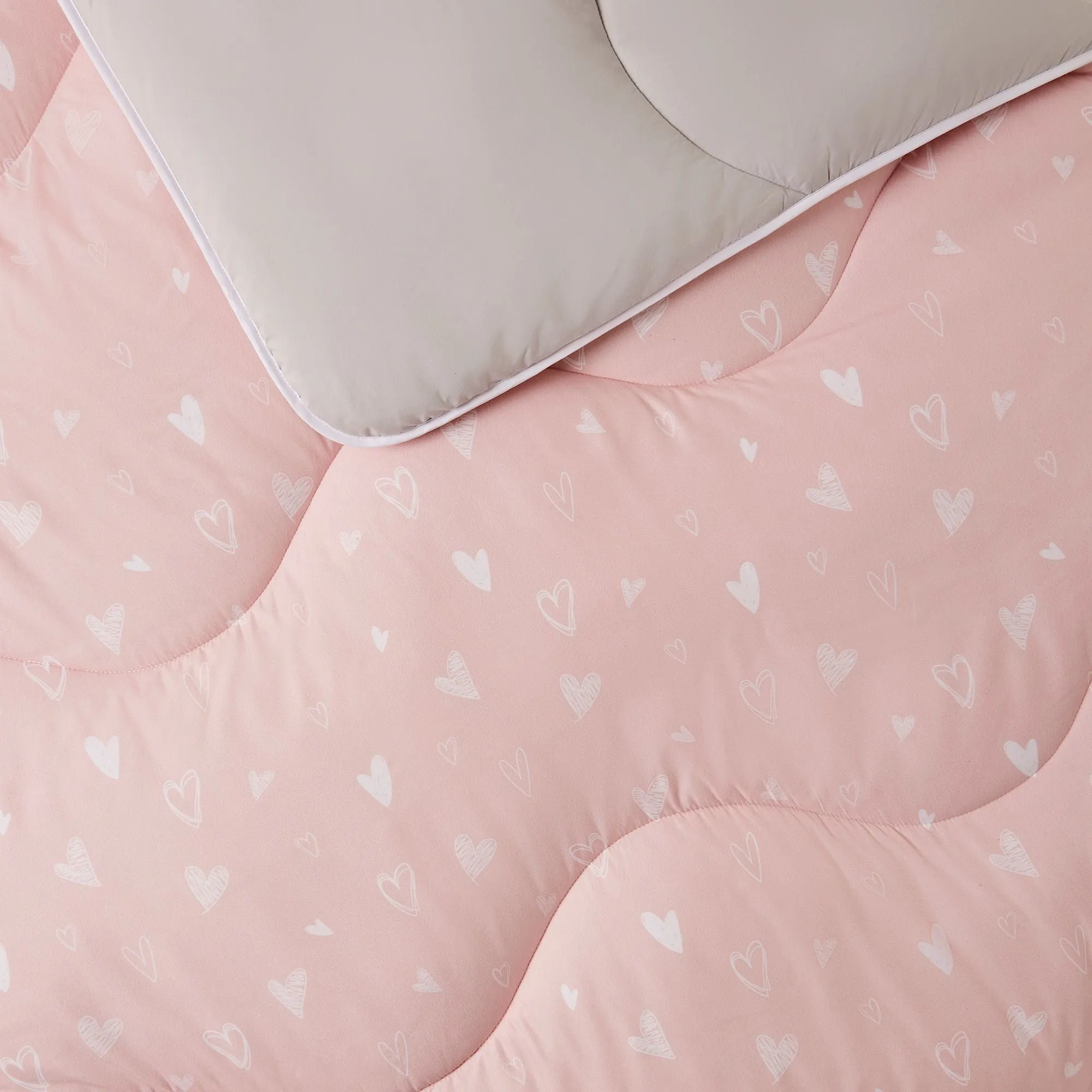 Night Lark®  Junior - Dreamy Hearts - Childrens Coverless Duvet Set