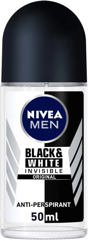 Nivea Men Black and White Invisible Original Antiperspirant For Men Roll-on