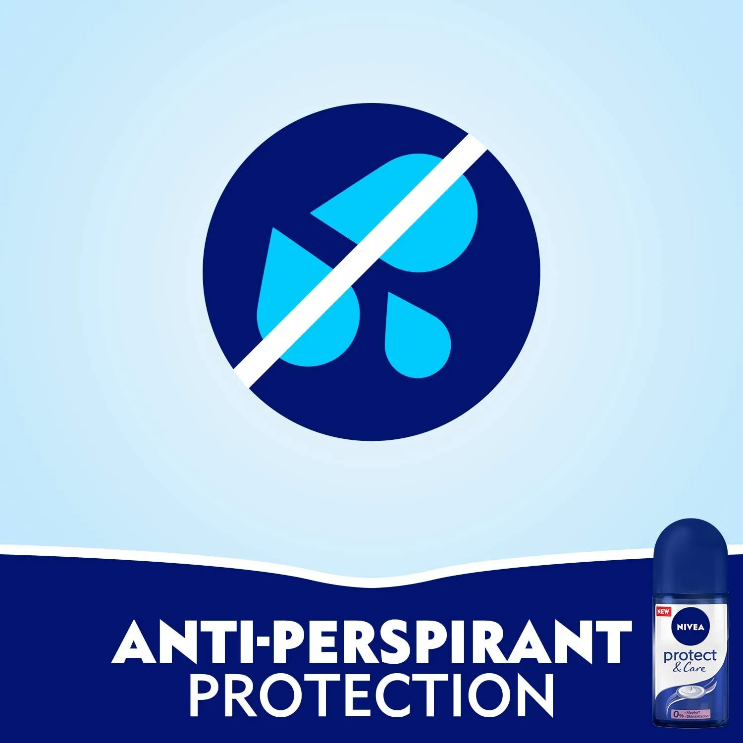 Nivea Protect and Care Antiperspirant For Women No Ethyl Alcohol Roll-on