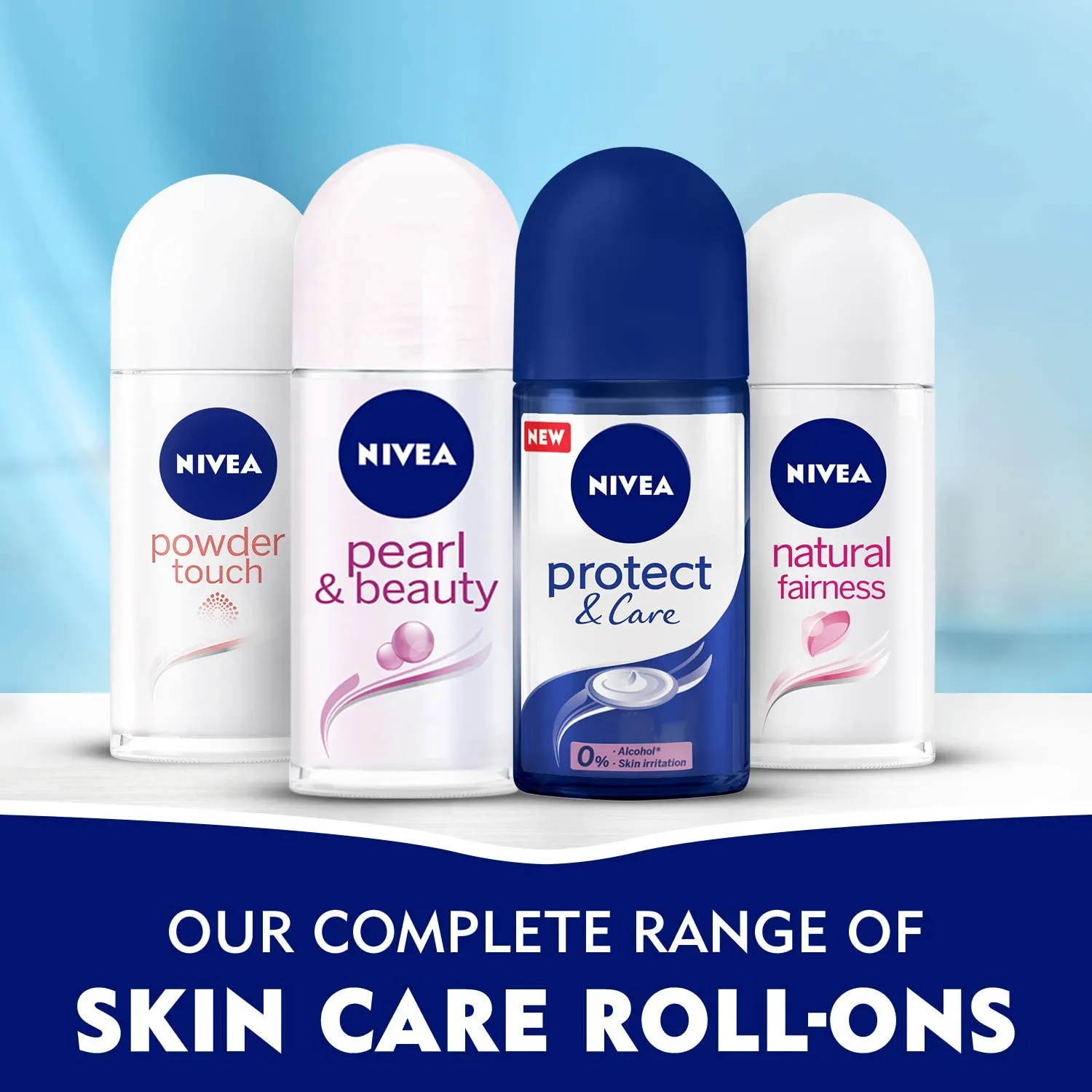 Nivea Protect and Care Antiperspirant For Women No Ethyl Alcohol Roll-on