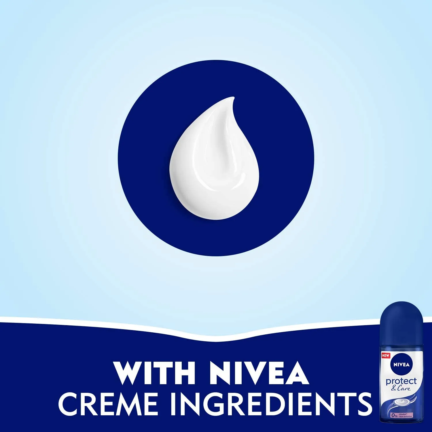 Nivea Protect and Care Antiperspirant For Women No Ethyl Alcohol Roll-on