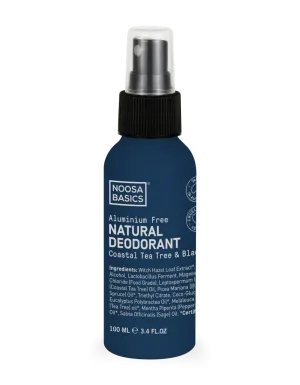 Noosa Basics - Natural Deodorant Spray - Coastal Tea Tree and Black Spruce (100ml)