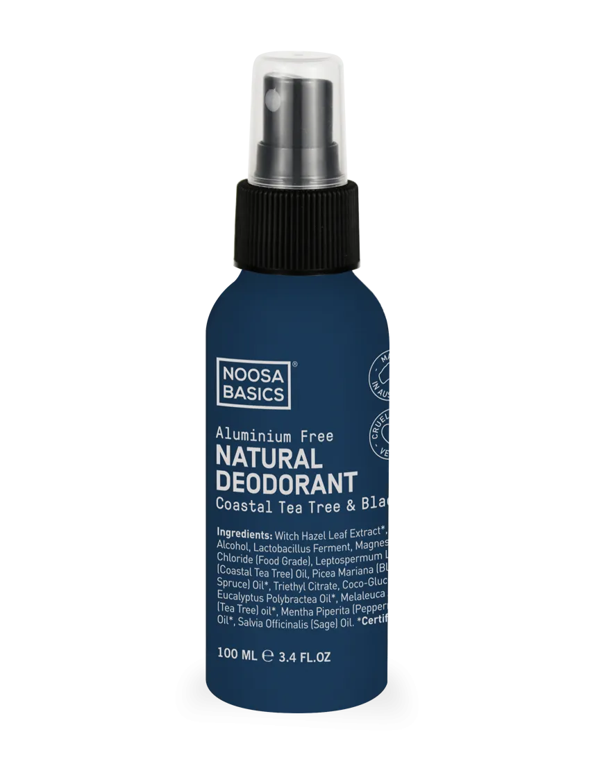 Noosa Basics - Natural Deodorant Spray - Coastal Tea Tree and Black Spruce (100ml)