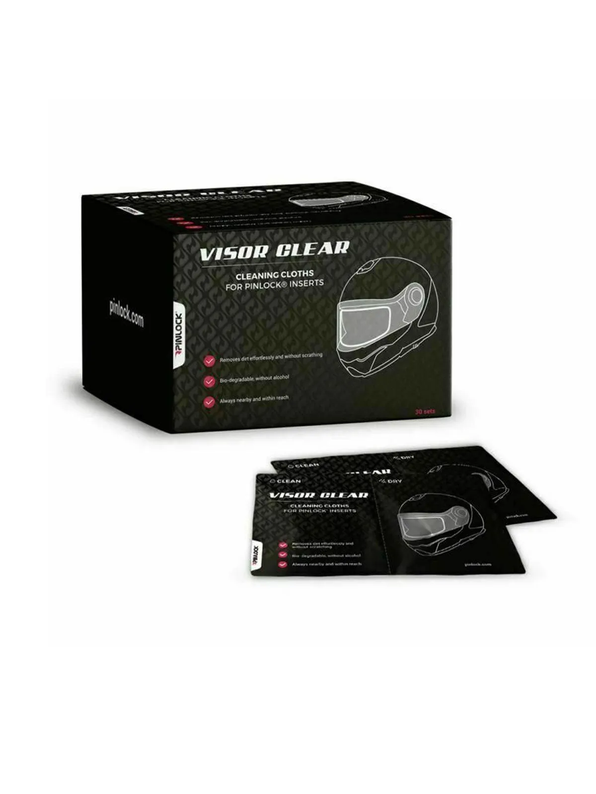 Pinlock Visor Clear Wipes