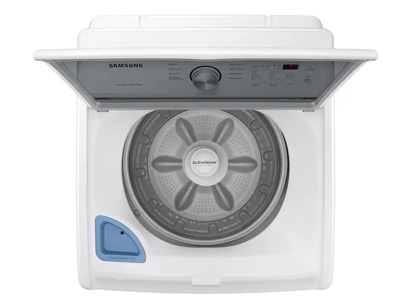 Samsung WA44A3205AW 4.4 cu. ft. Top Load Washer with ActiveWave™ Agitator and Soft-Close Lid in White