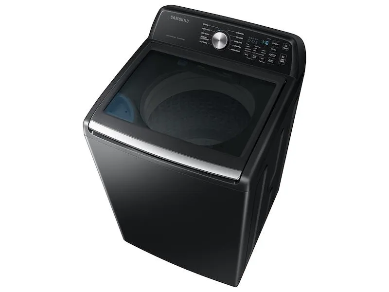 Samsung WA46CG3505AVA4 4.6 cu. ft. Large Capacity Smart Top Load Washer with ActiveWave™ Agitator and Active WaterJet in Brushed Black