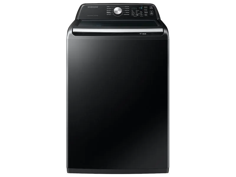 Samsung WA46CG3505AVA4 4.6 cu. ft. Large Capacity Smart Top Load Washer with ActiveWave™ Agitator and Active WaterJet in Brushed Black