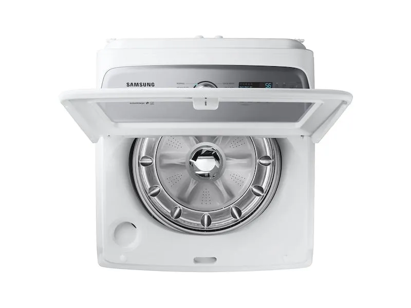 Samsung WA49B5205AW 4.9 cu. ft. Capacity Top Load Washer with ActiveWave™ Agitator and Active WaterJet in White