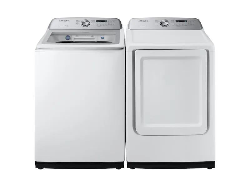 Samsung WA49B5205AW 4.9 cu. ft. Capacity Top Load Washer with ActiveWave™ Agitator and Active WaterJet in White