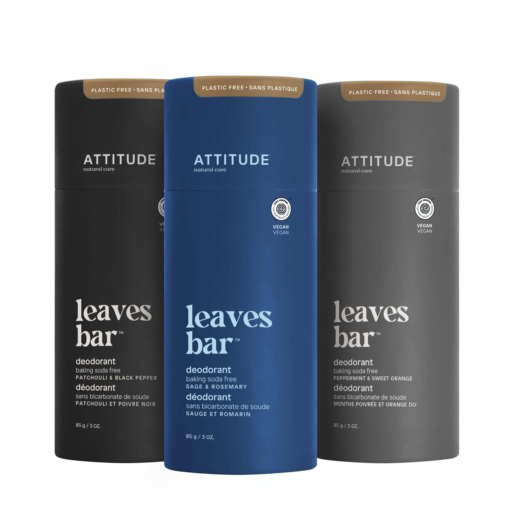 Trio Aluminum Free Deodorants : LEAVES BAR™