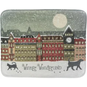 Winter Wonderland Festive Scene Lying Mat | Cat & Dog Christmas Flat Bed by Trixie