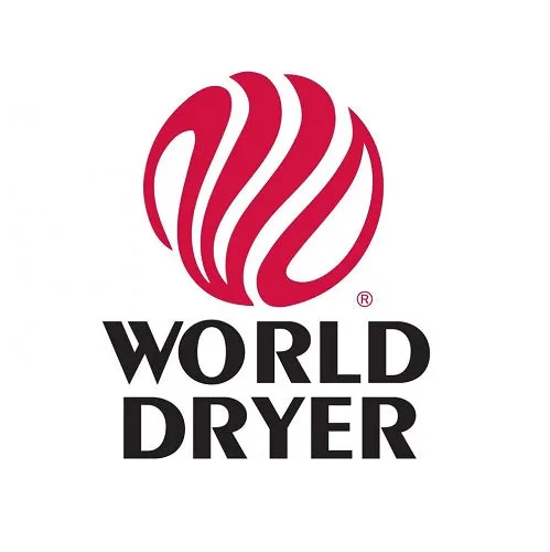 WORLD DRYER® A52-974 Model A Series Hand Dryer - Cast-Iron White Finish Push Button Surface-Mounted (115V - 15 Amp)