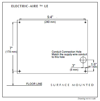 WORLD DRYER® LE4-974 (208V-240V) Electric-Aire™ Hand Dryer **DISCONTINUED** No Longer Available - Please see Advantage AD90 (Universal Voltage)